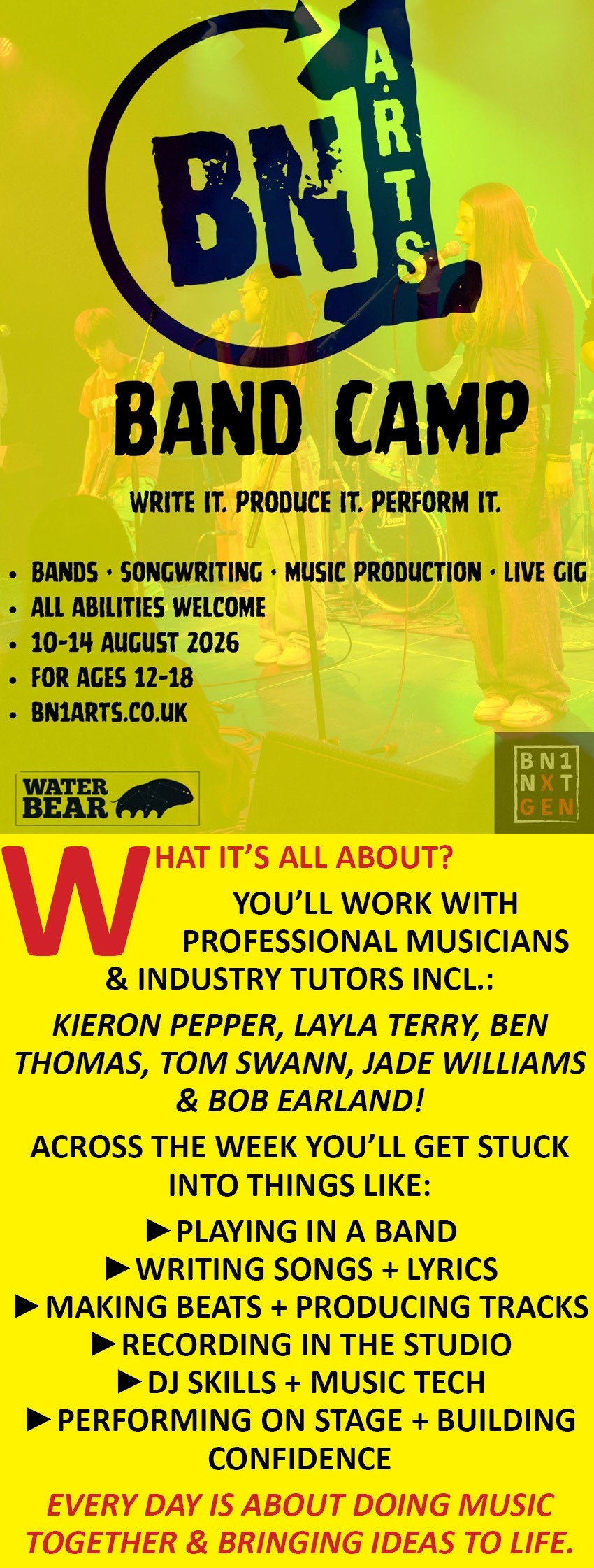 BN1 ARTS BAND CAMP