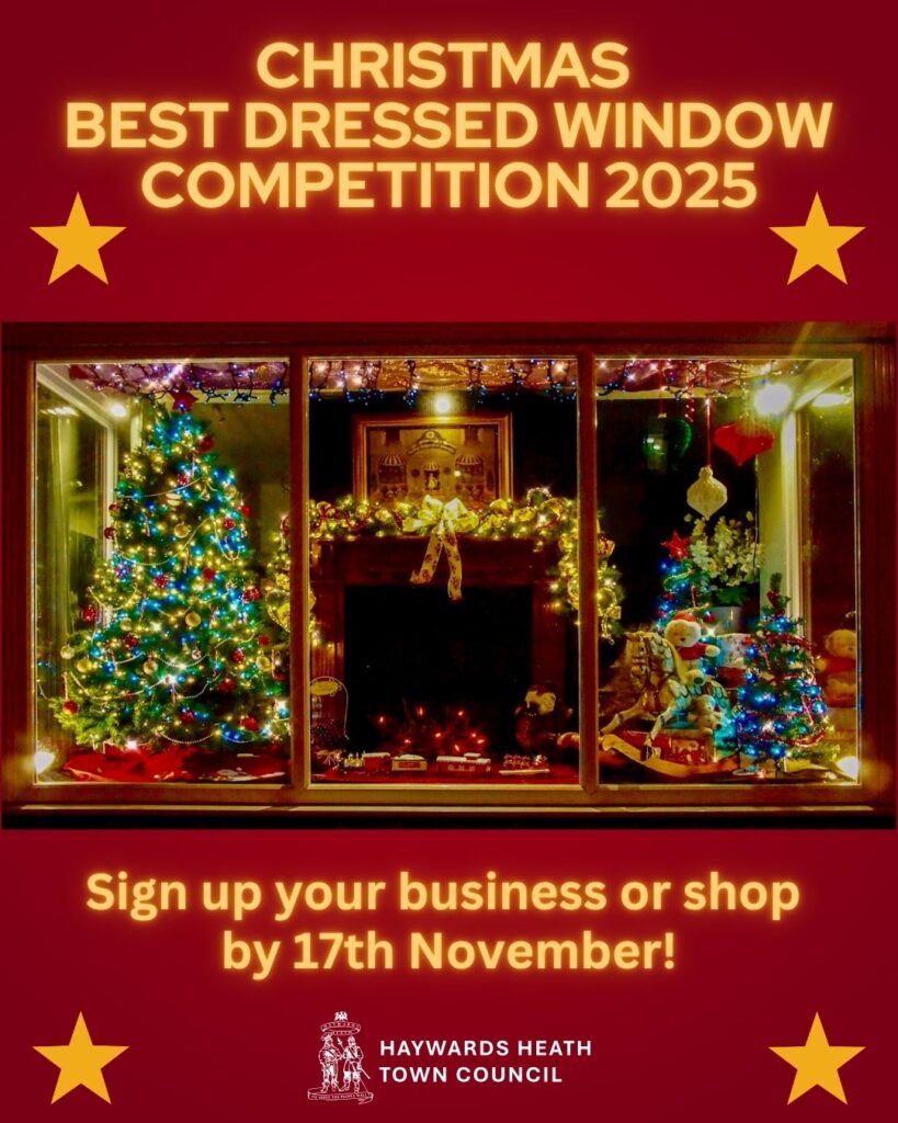 Calling All Haywards Heath Shop Windows! Festive “Best Dressed Window” Competition Returns for 2025