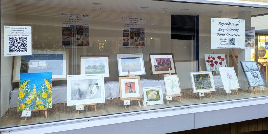 Community Backs Haywards Heath Mayor’s Charity Silent Art Auction