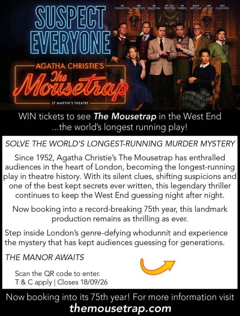 Win a Family Ticket to see The Mousetrap in the West End
