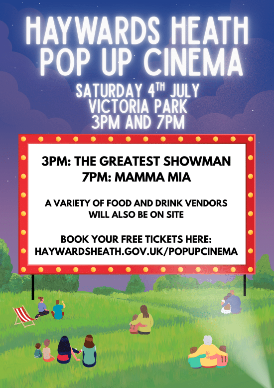 Lights, Camera, Action! Tickets Now Available for Haywards Heath Pop-Up Cinema