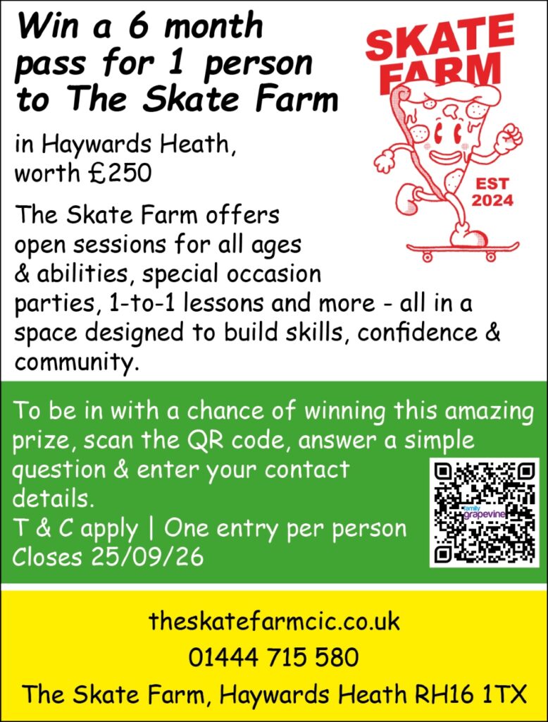 Win a 6 month pass to The Skate Farm for 1