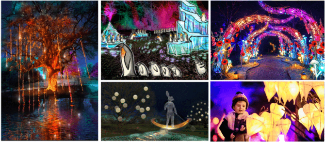 Five-metre iceberg lands at Kew Wakehurst as Glow Wild unveils its most spectacular winter light trail yet