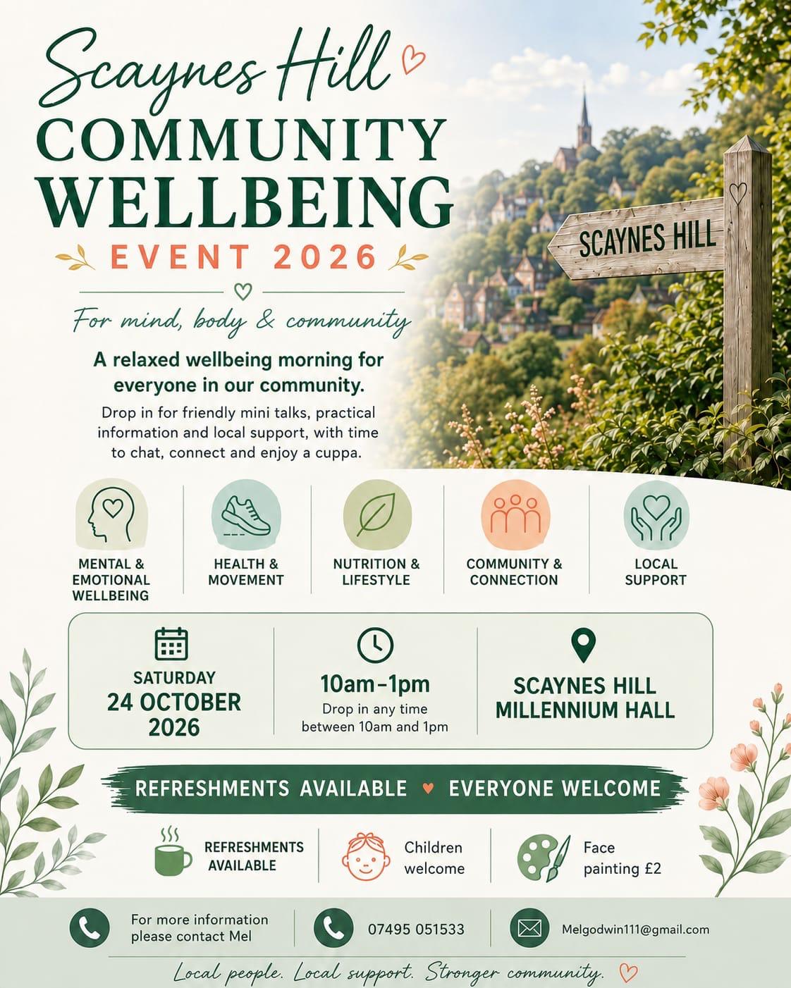 Scaynes Hill Free Wellbeing Event