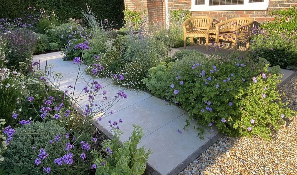 Julie Cox and Mark Rayner’s award-winning front garden in the 2026 Haywards Heath In Bloom competition