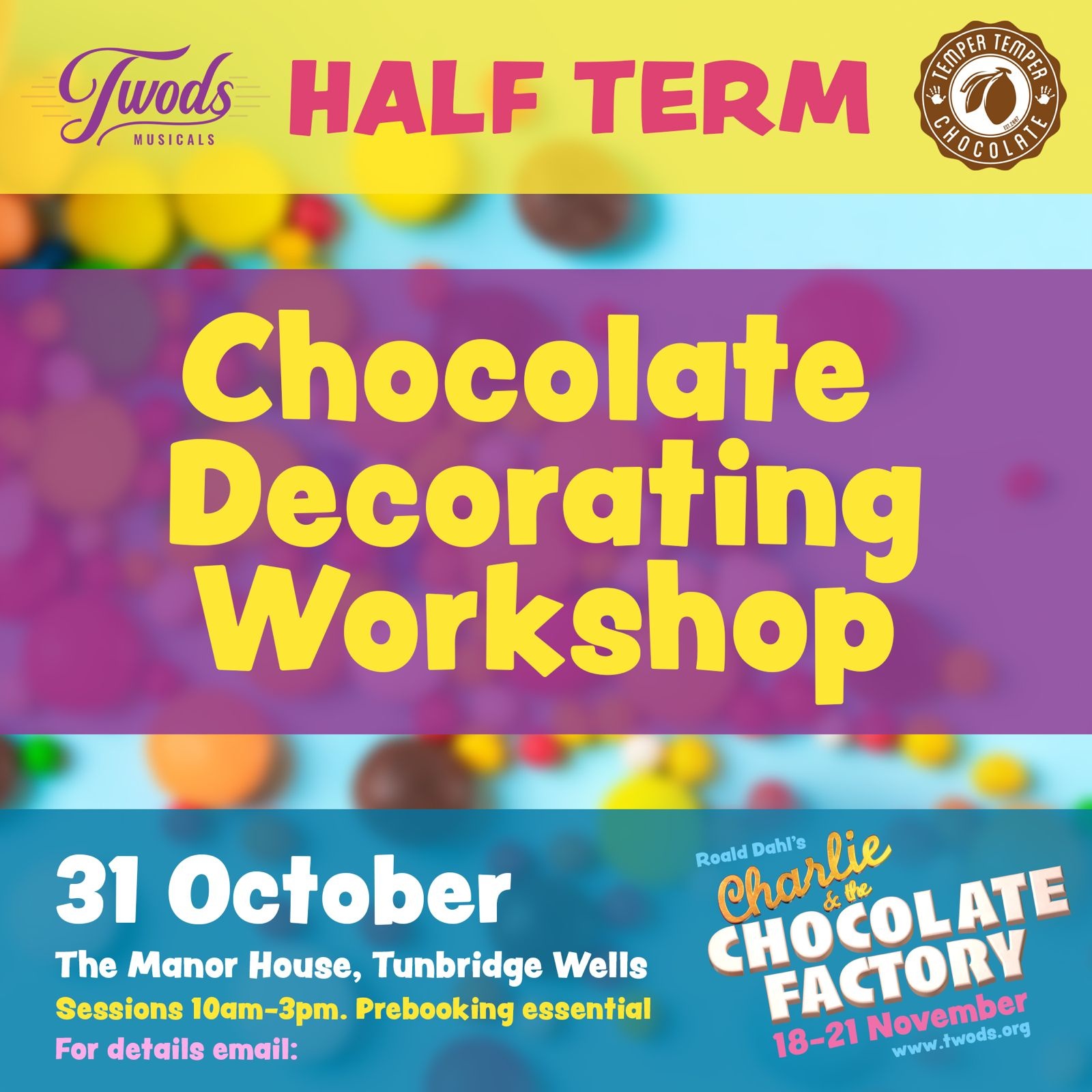 Chocolate Decorating Workshop - Charlie and the Chocolate Factory