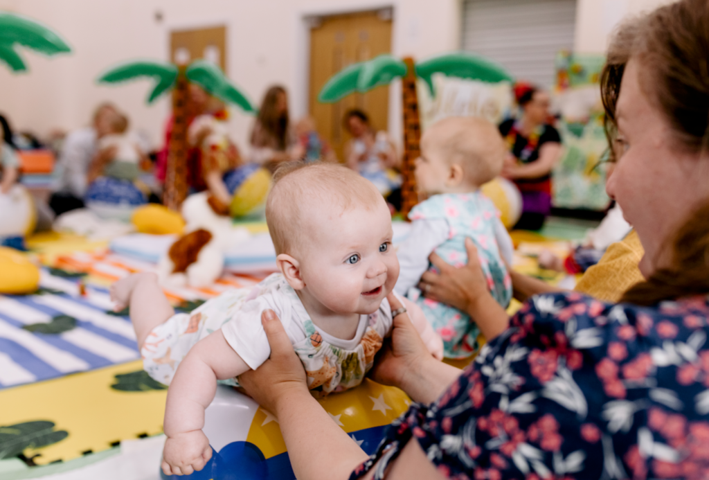 Baby at a Sensory Play session