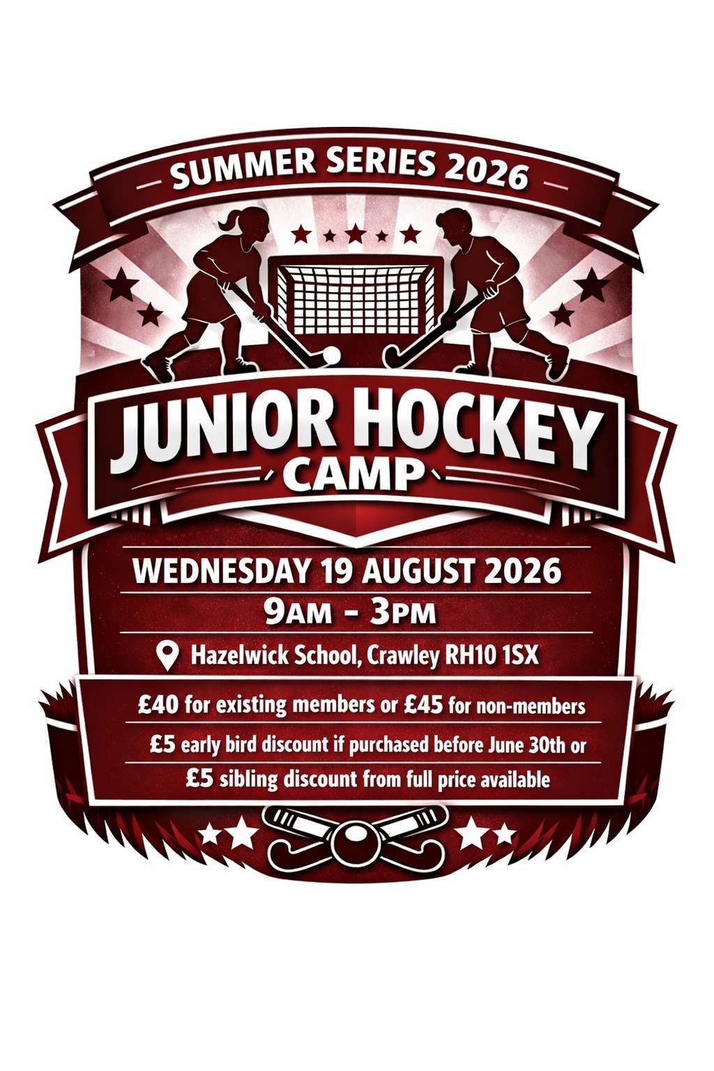 Junior Hockey Camp - Crawley Hockey Club