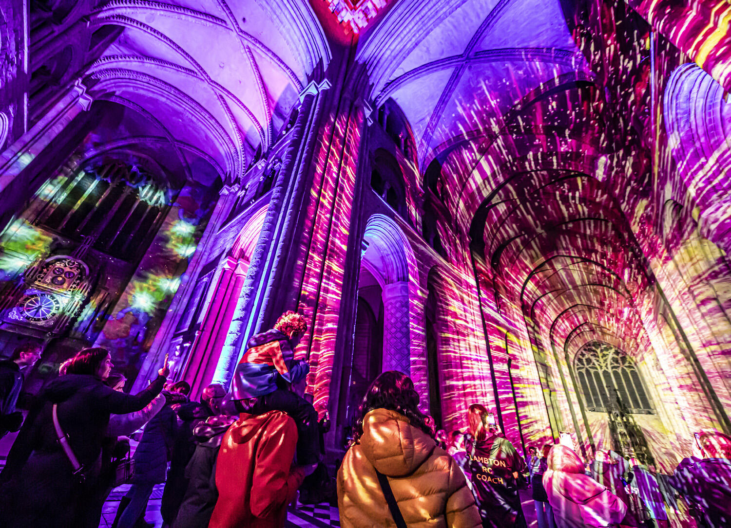 Swap pumpkins for projections this October half term at Chichester Cathedral