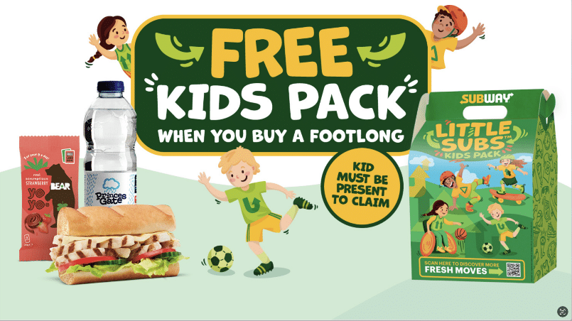 Kids Eat Free lands at Subway® for February Half Term