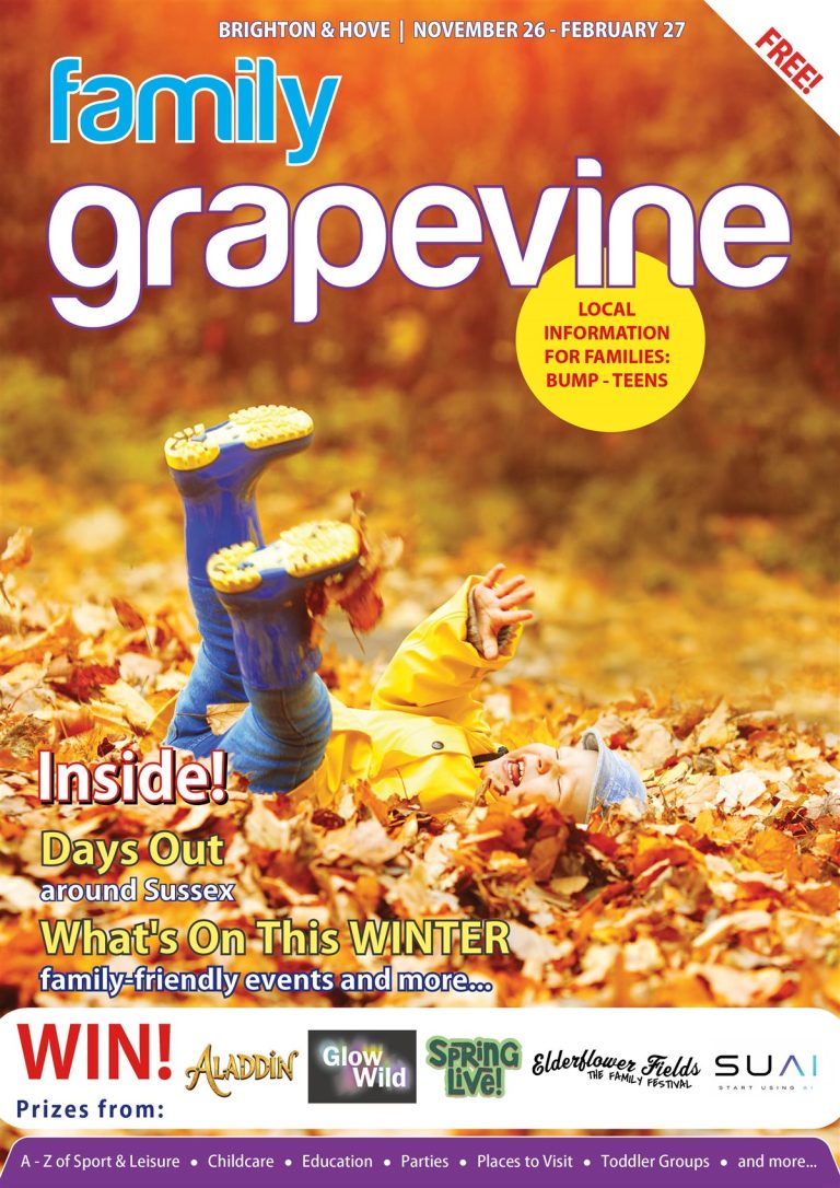 The Family Grapevine Brighton & Hove – Winter 2026–27 front cover
